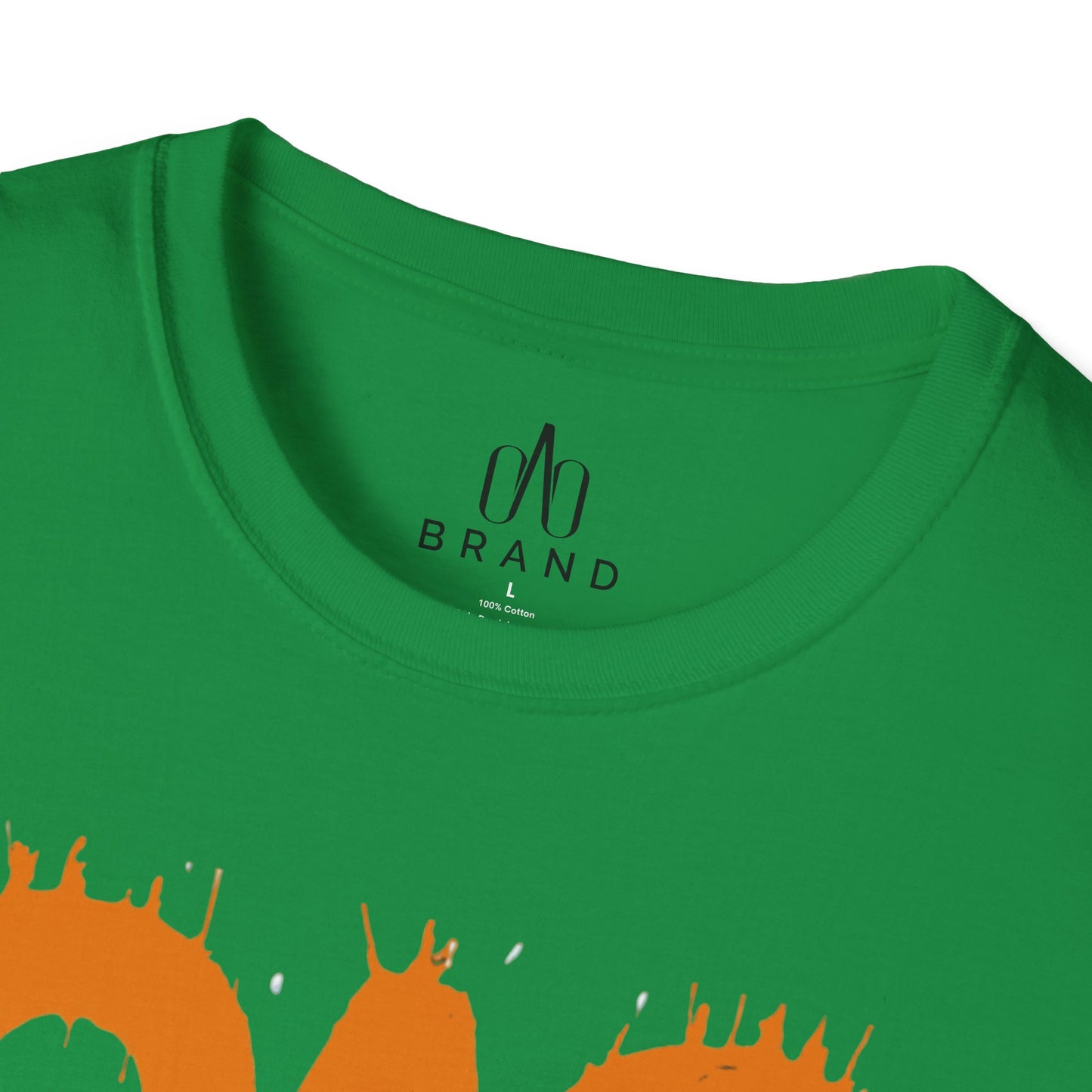Orange Oao Drip T-Shirt - Unisex Softstyle Tee