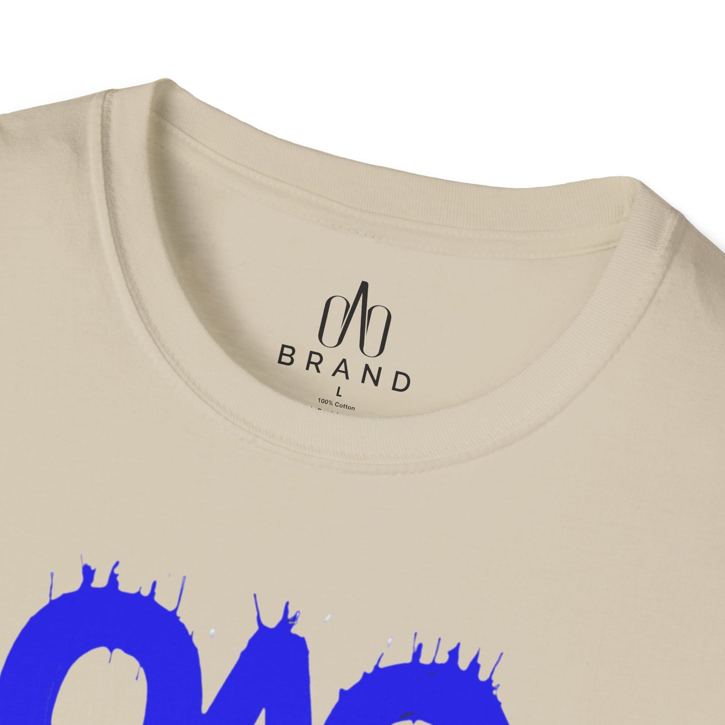 Blue Oao Drip T-Shirt - Unisex Softstyle Tee