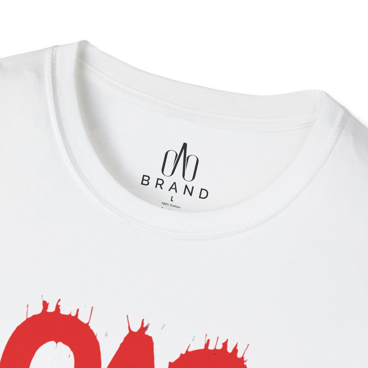 Red Oao Drip T-Shirt - Unisex Softstyle Tee