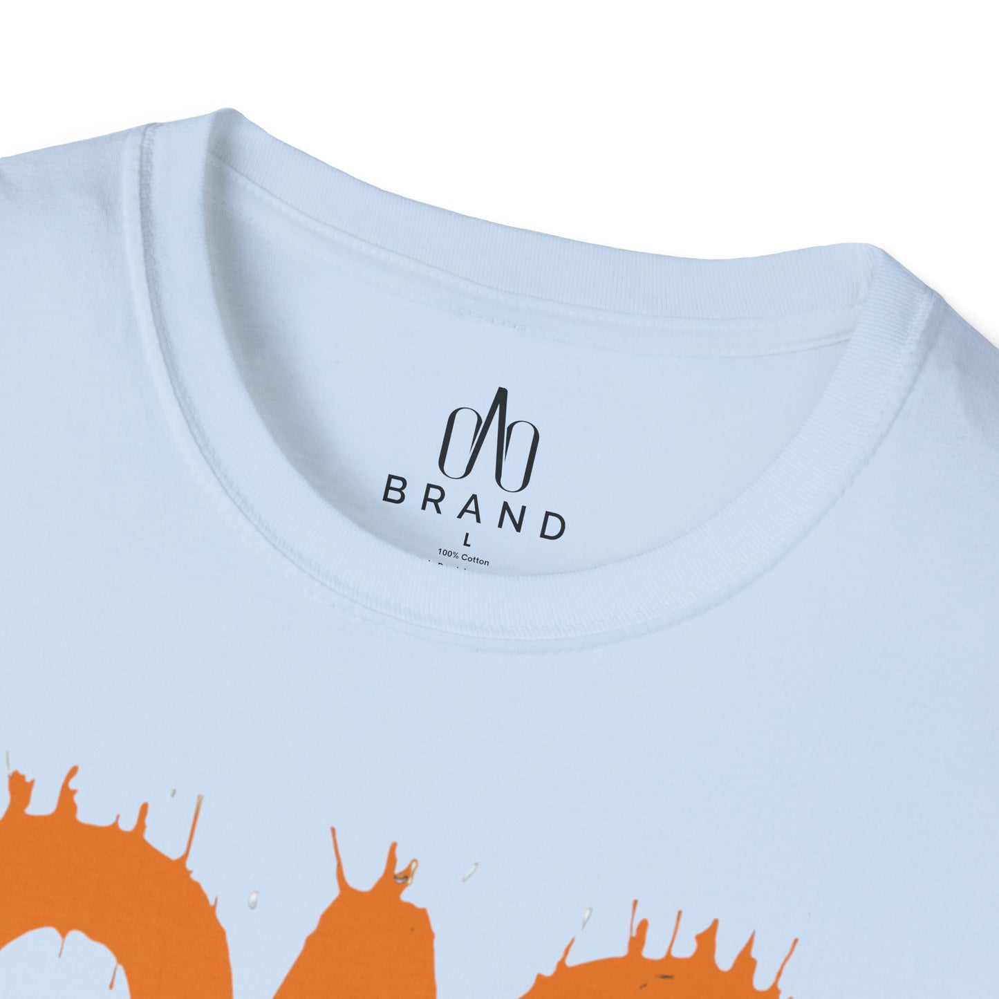 Orange Oao Drip T-Shirt - Unisex Softstyle Tee