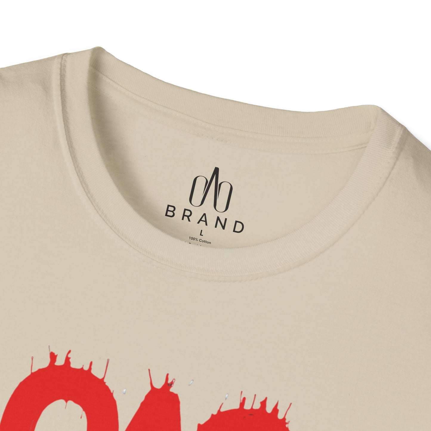 Red Oao Drip T-Shirt - Unisex Softstyle Tee
