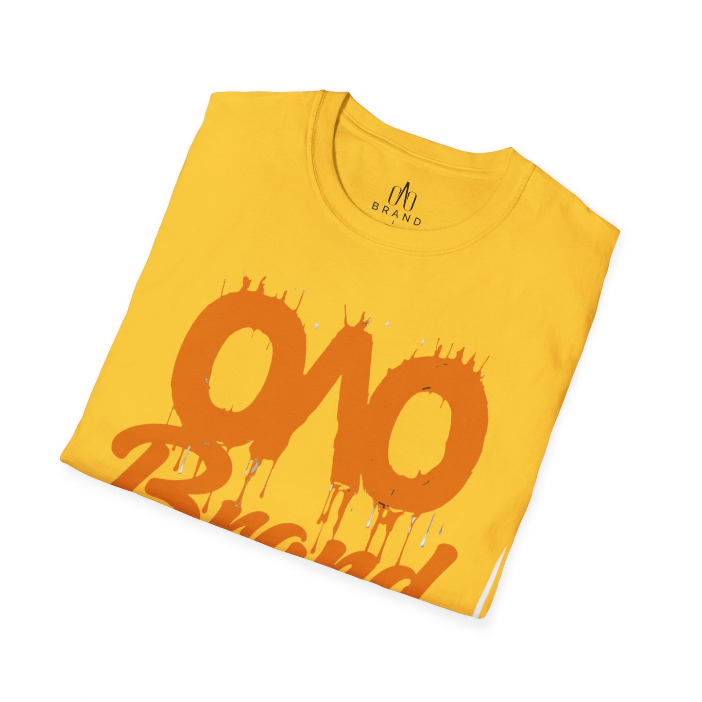 Orange Oao Drip T-Shirt - Unisex Softstyle Tee