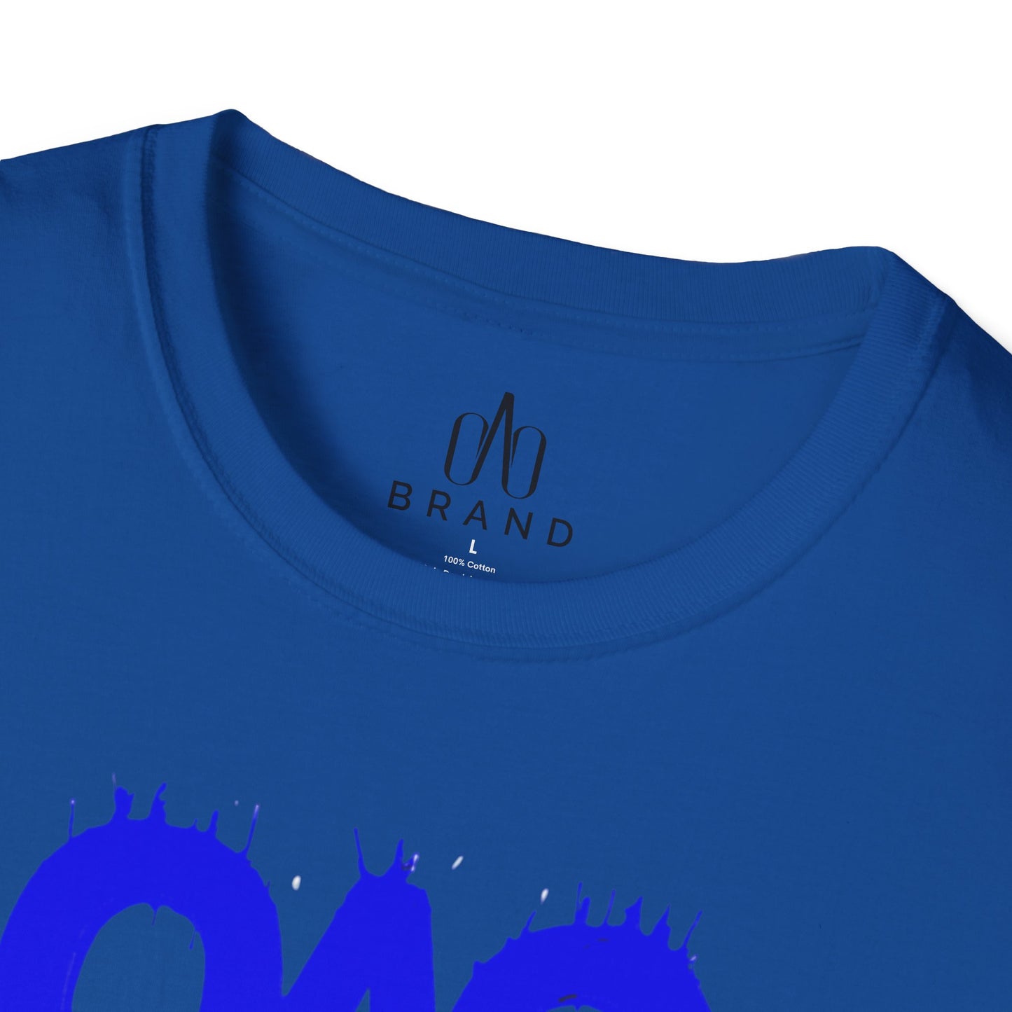Blue Oao Drip T-Shirt - Unisex Softstyle Tee