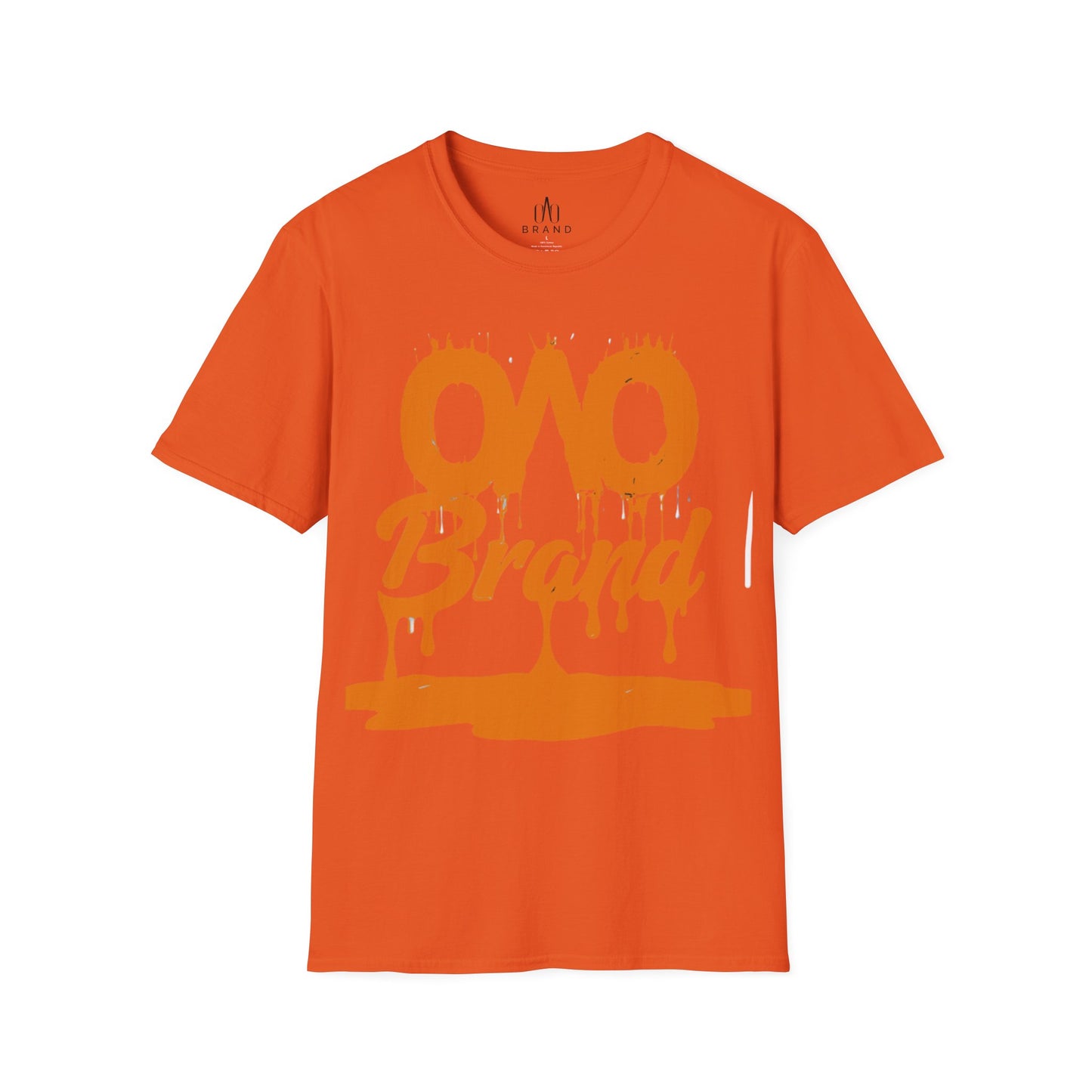 Orange Oao Drip T-Shirt - Unisex Softstyle Tee