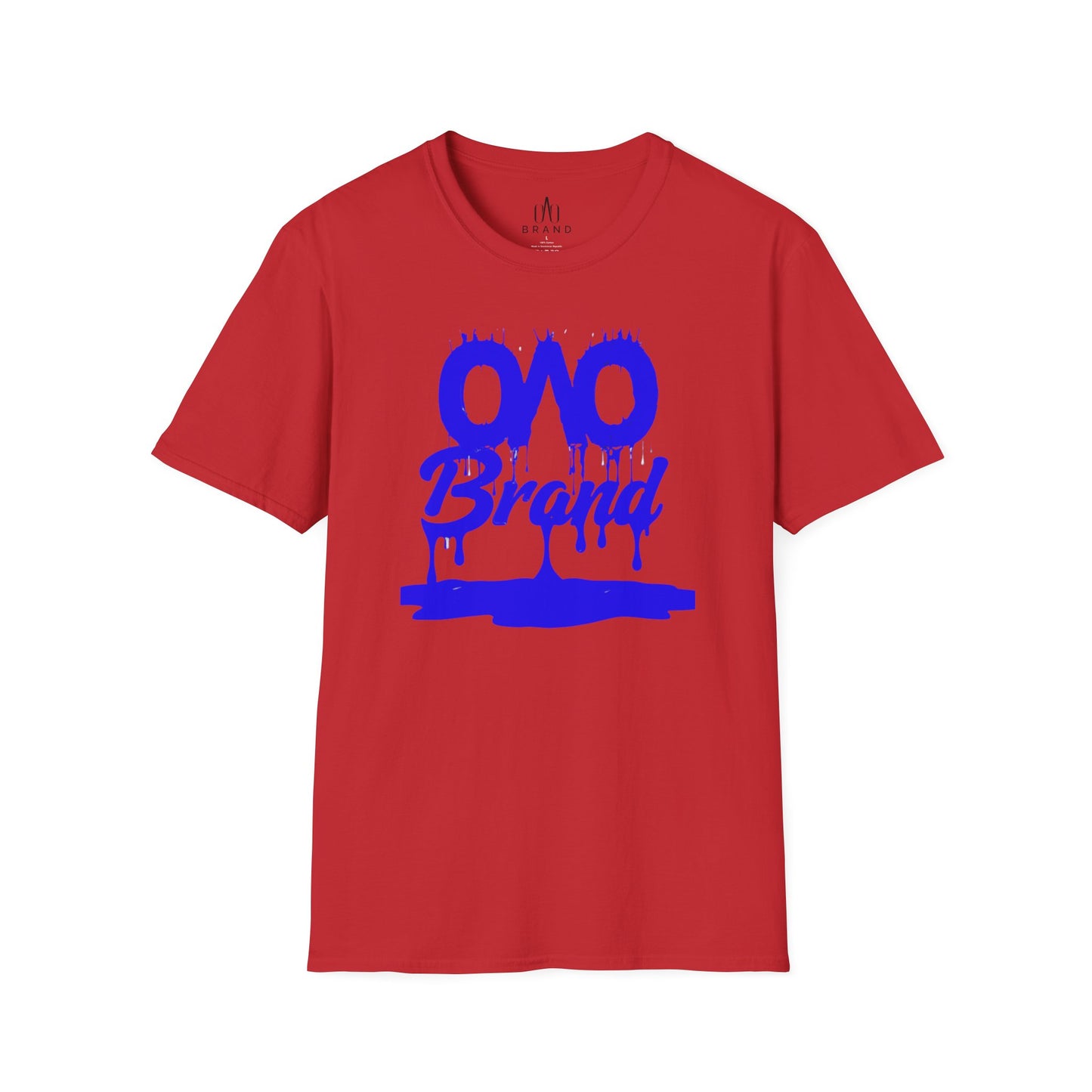 Blue Oao Drip T-Shirt - Unisex Softstyle Tee