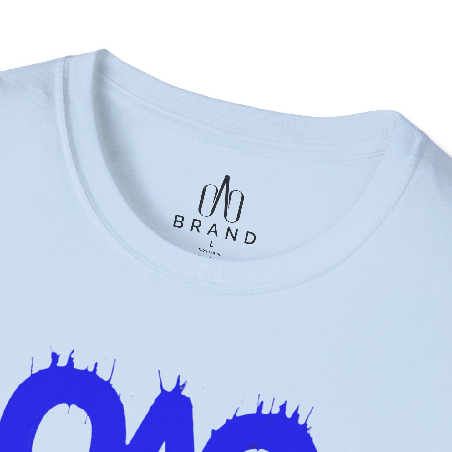 Blue Oao Drip T-Shirt - Unisex Softstyle Tee