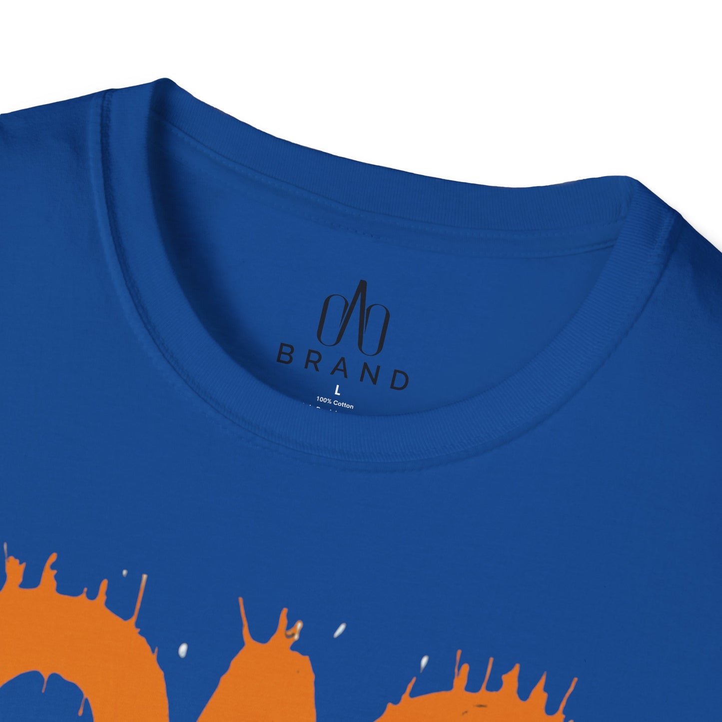 Orange Oao Drip T-Shirt - Unisex Softstyle Tee