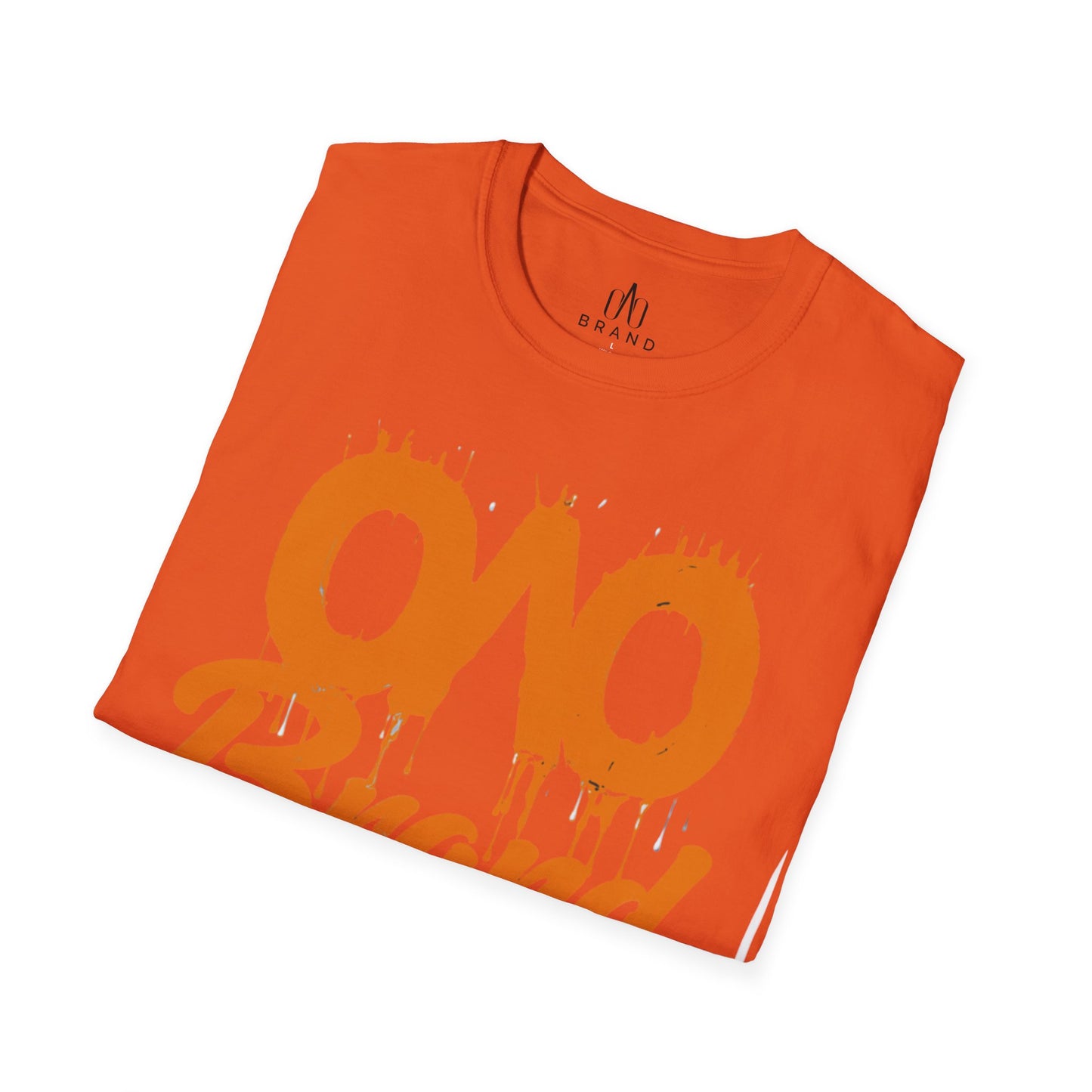 Orange Oao Drip T-Shirt - Unisex Softstyle Tee