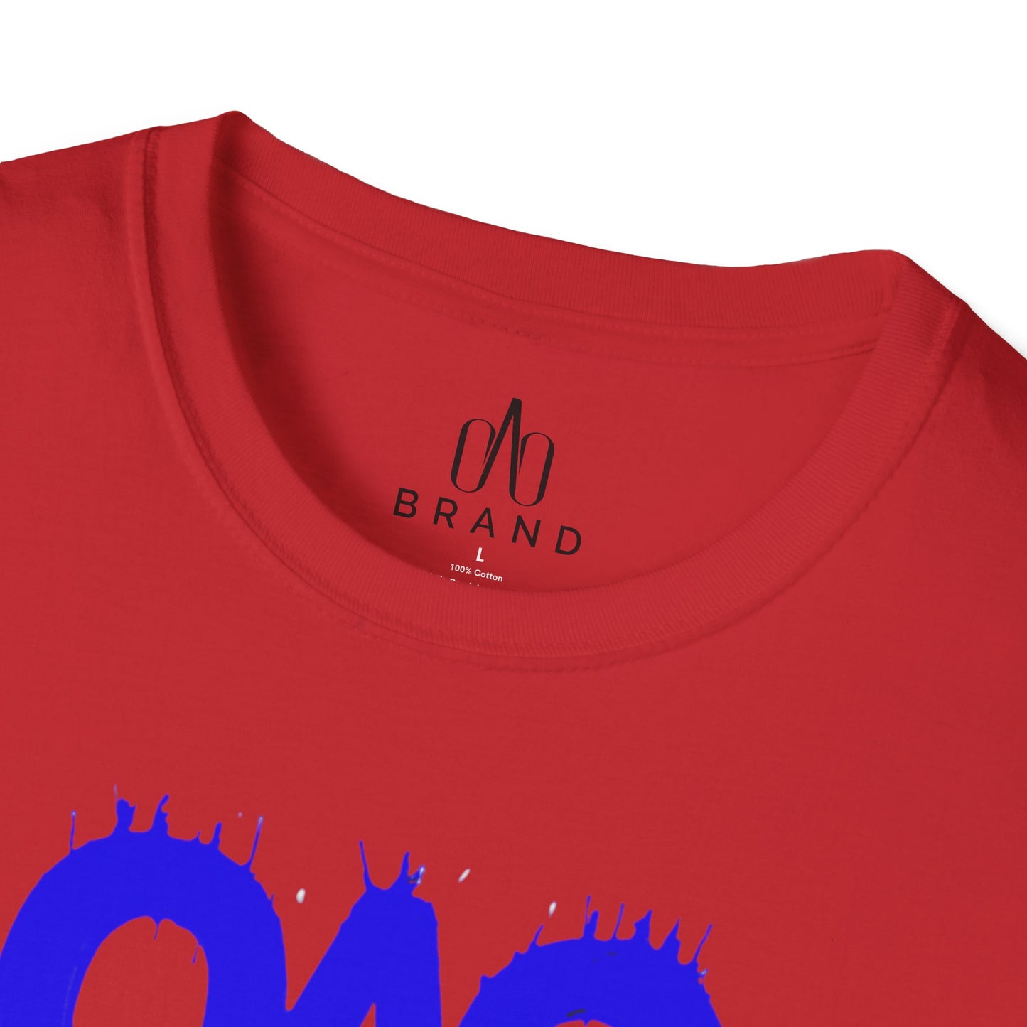 Blue Oao Drip T-Shirt - Unisex Softstyle Tee