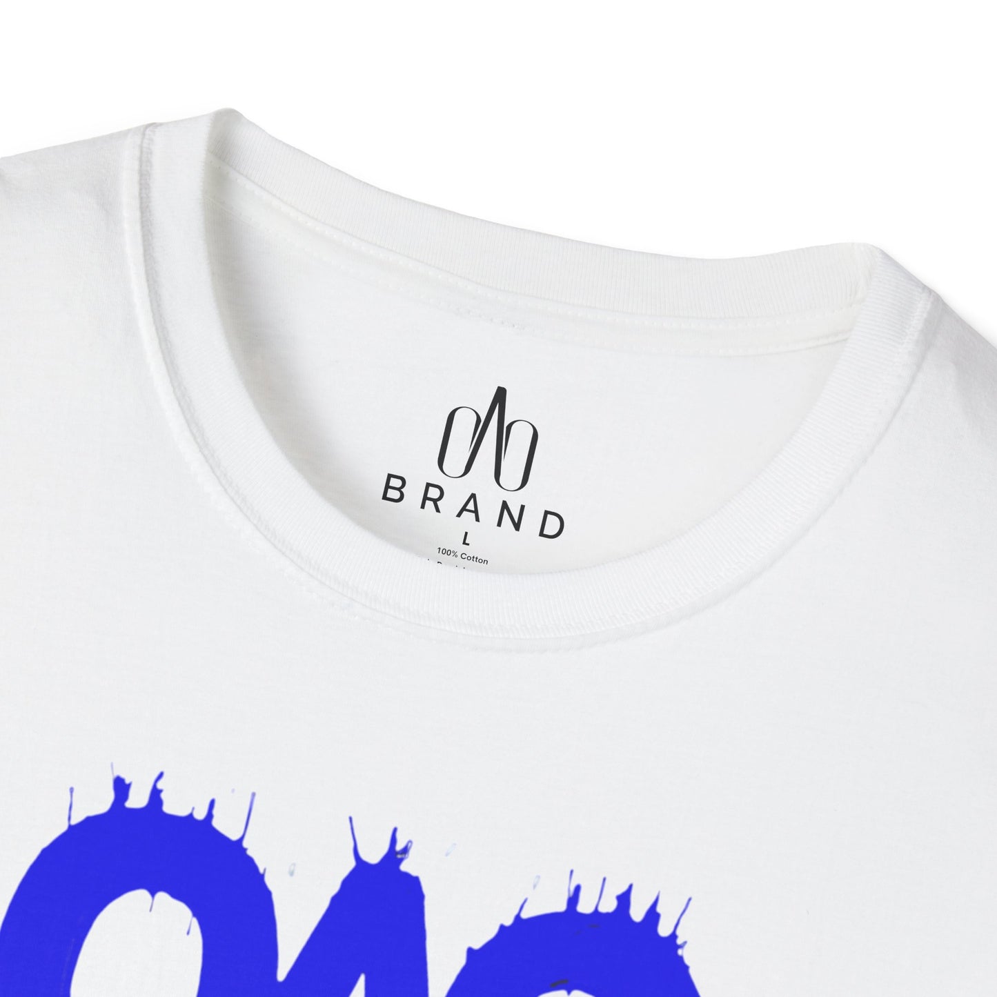 Blue Oao Drip T-Shirt - Unisex Softstyle Tee