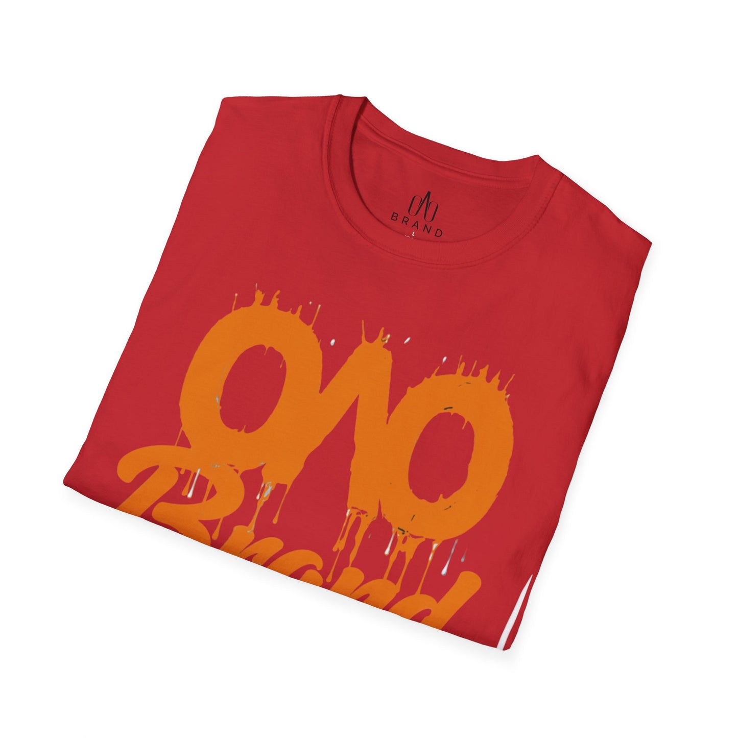 Orange Oao Drip T-Shirt - Unisex Softstyle Tee