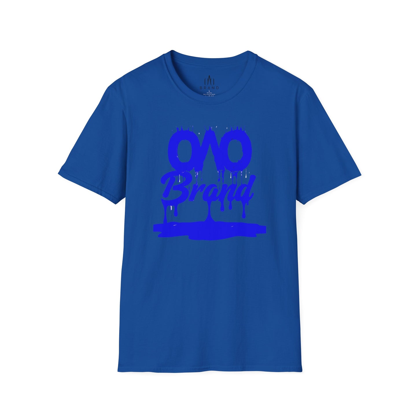 Blue Oao Drip T-Shirt - Unisex Softstyle Tee