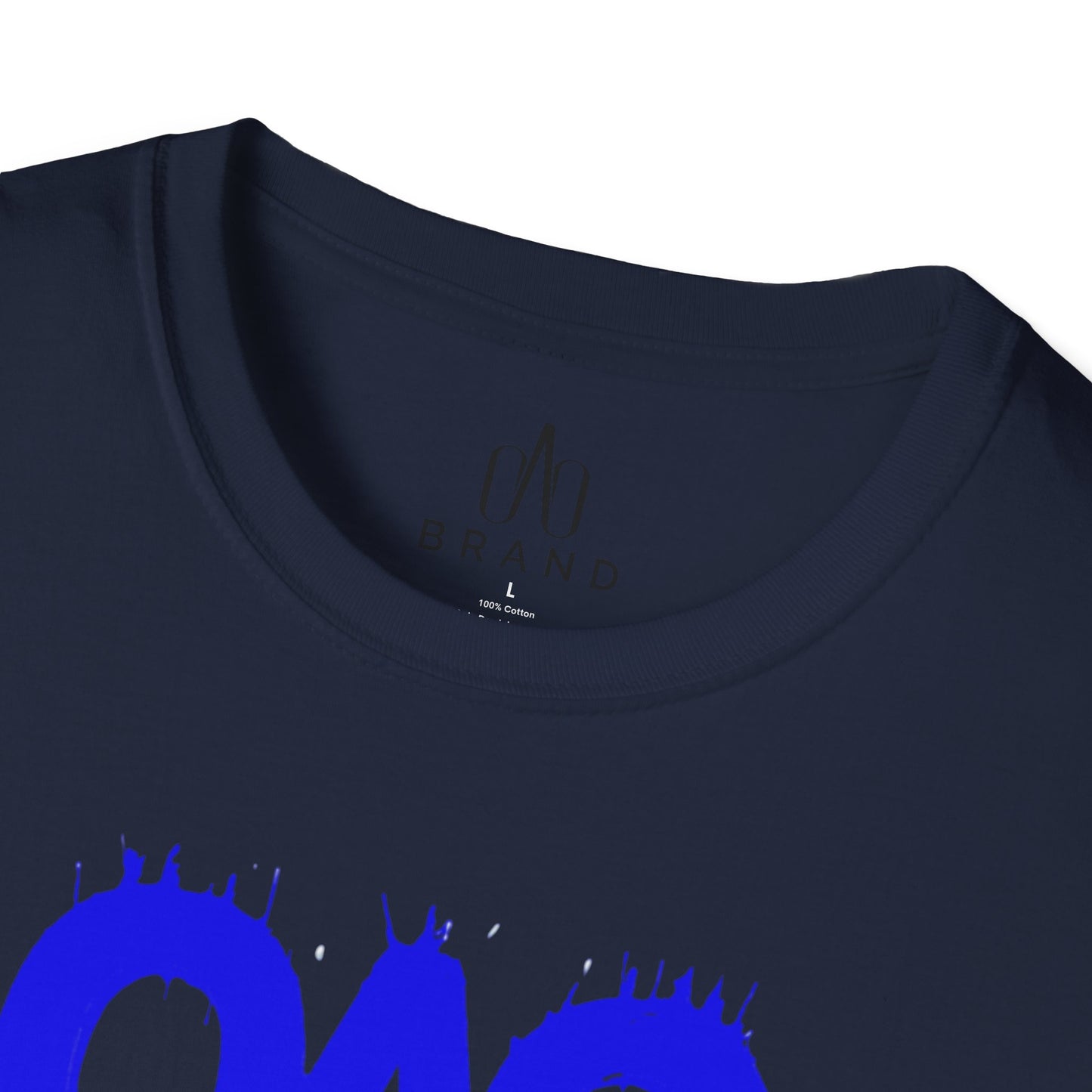 Blue Oao Drip T-Shirt - Unisex Softstyle Tee
