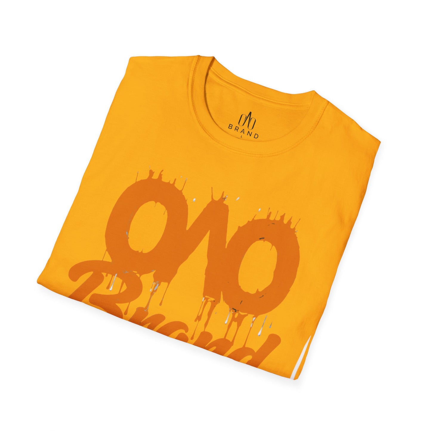 Orange Oao Drip T-Shirt - Unisex Softstyle Tee