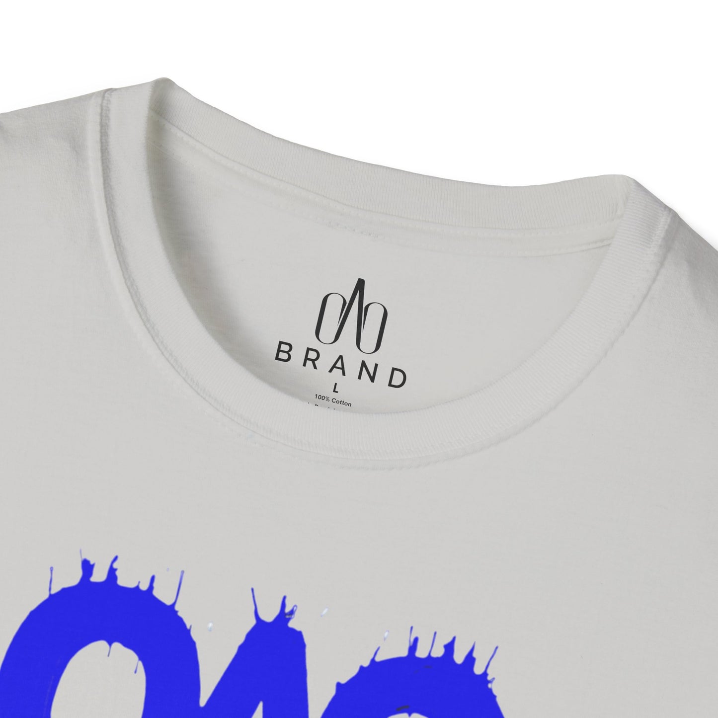 Blue Oao Drip T-Shirt - Unisex Softstyle Tee
