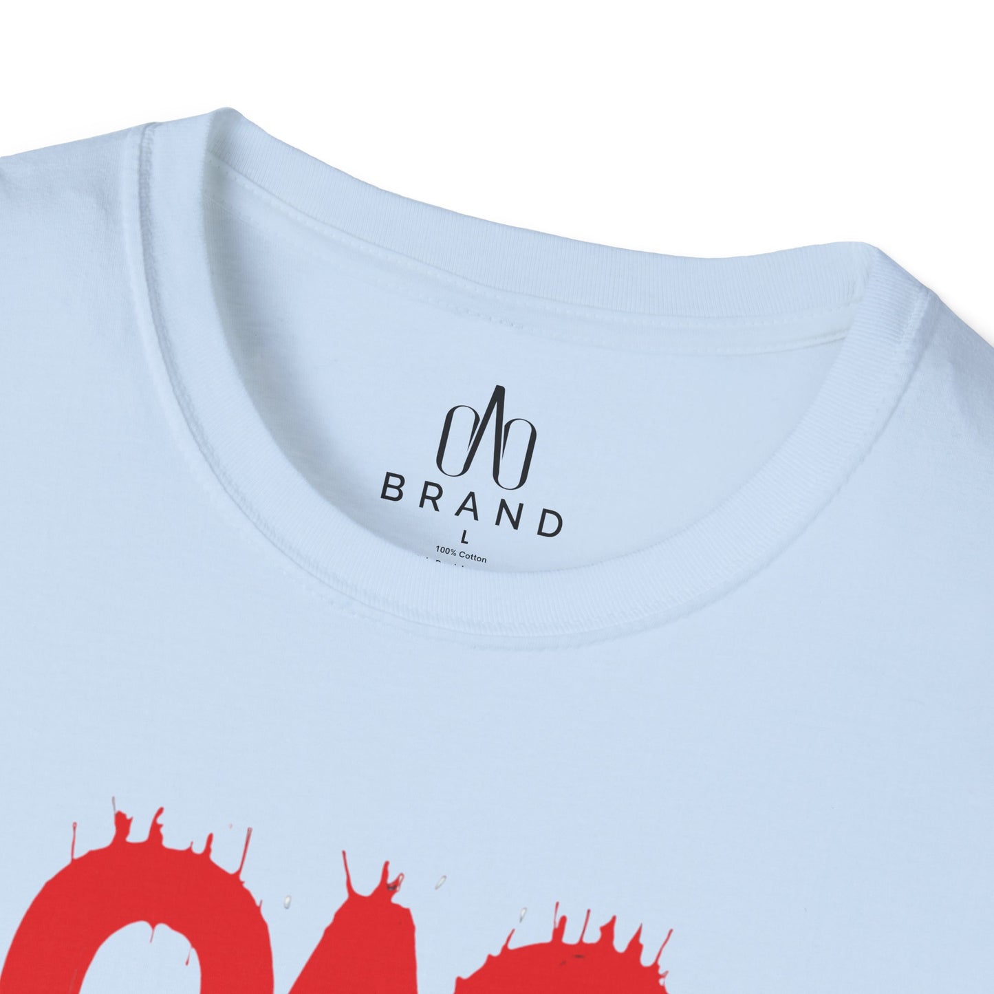 Red Oao Drip T-Shirt - Unisex Softstyle Tee