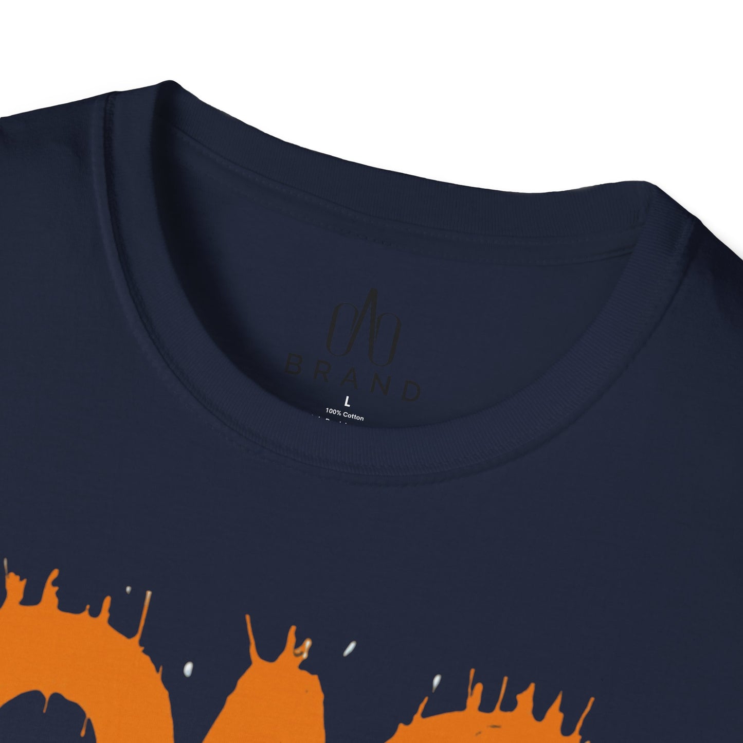Orange Oao Drip T-Shirt - Unisex Softstyle Tee